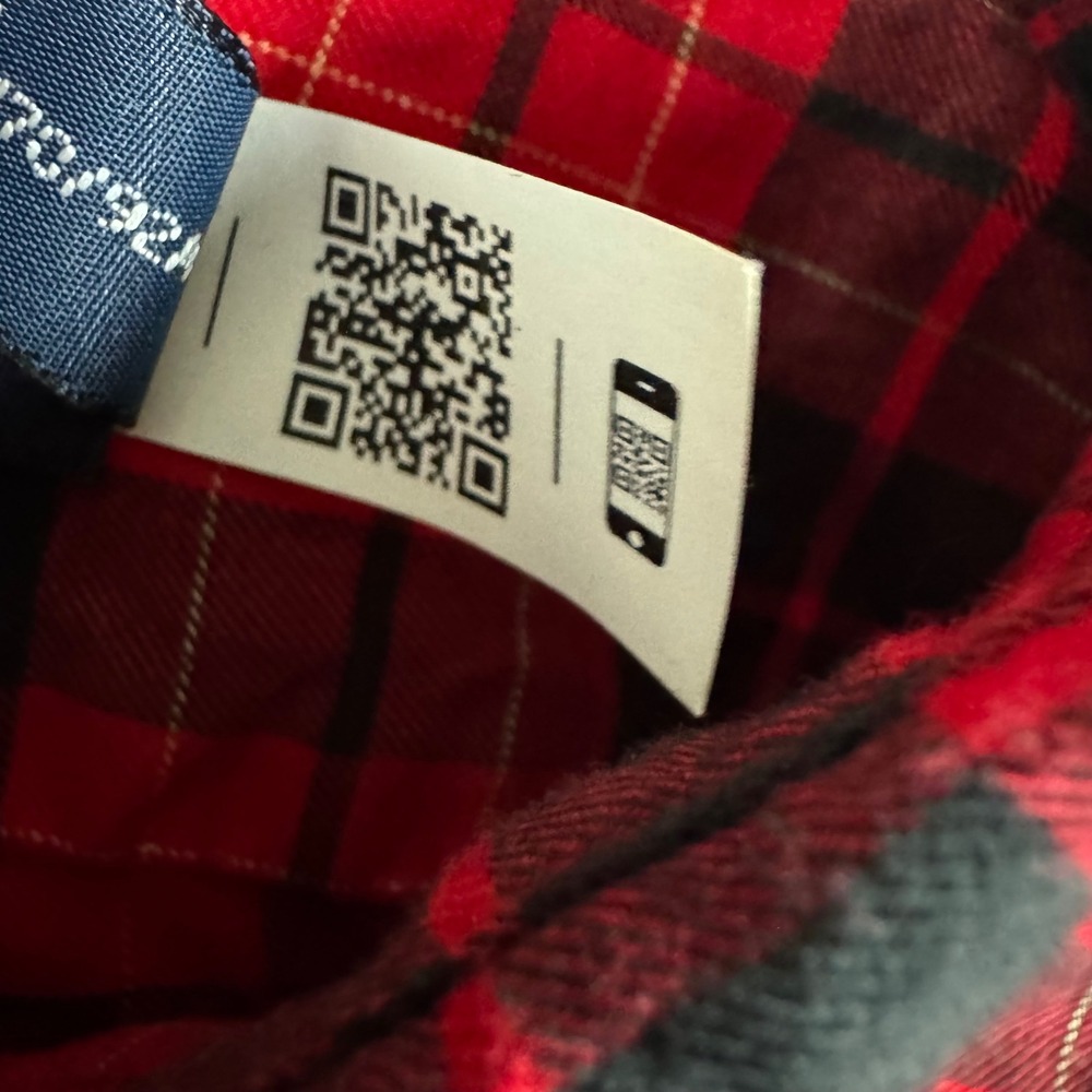 Polo Ralph Lauren Classic Fit Red Black Plaid Flannel Button Down Shirt Mens S - Picture 7 of 9